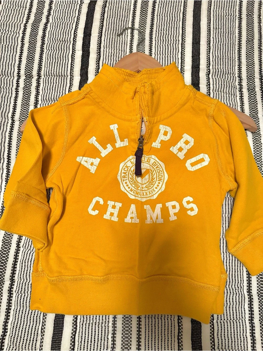 Children’s Place Yellow Graphic Kids Half-Zip Sweatshirt-NWOT Size 3/3T